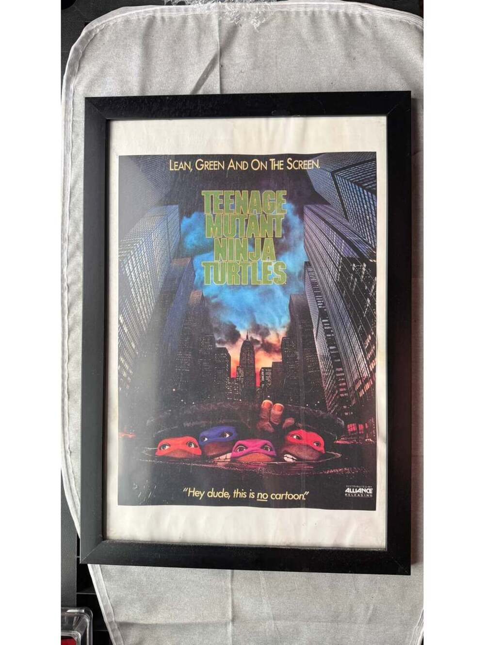 TMNT Teenage Mutant Ninja Turtles 1990 Movie Poster Print Framed 12x18
